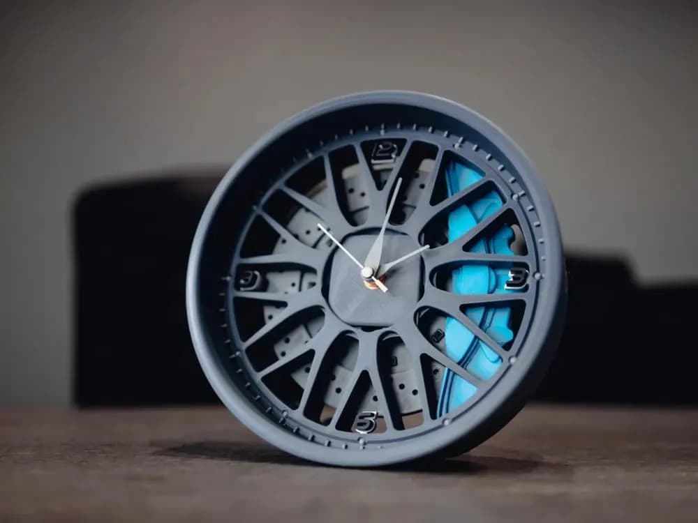 STL - Reloj de pared llanta deportiva