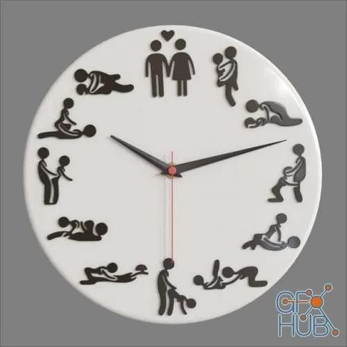 STL - Reloj de Pareja Sexo