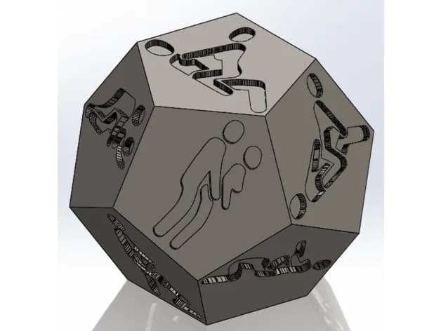 STL - Reloj de Pareja Sexo