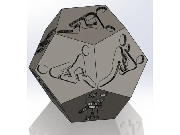 STL - Reloj de Pareja Sexo