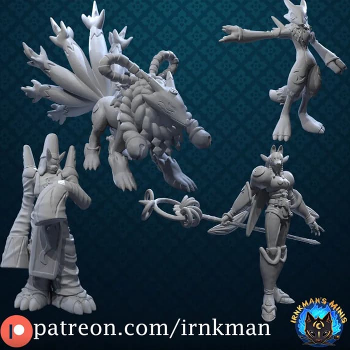 STL - renamon digivolution line irnkman