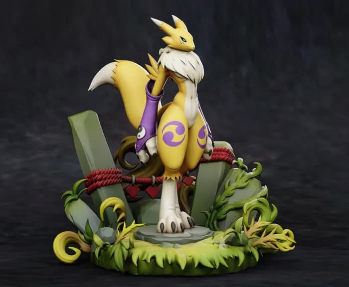 STL - renamon v1 0 diorama