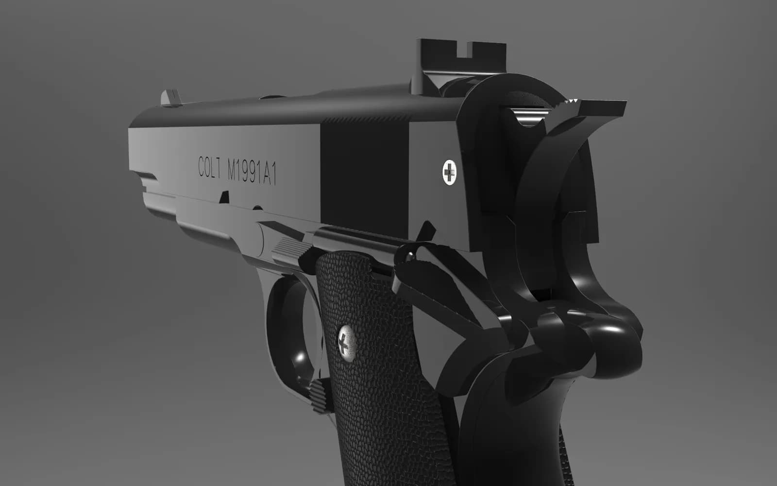 STL - Réplica Colt 1911 Airsoft render 2
