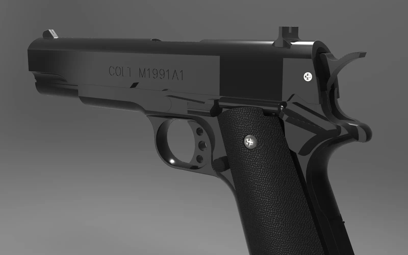 STL - Réplica Colt 1911 Airsoft render 3