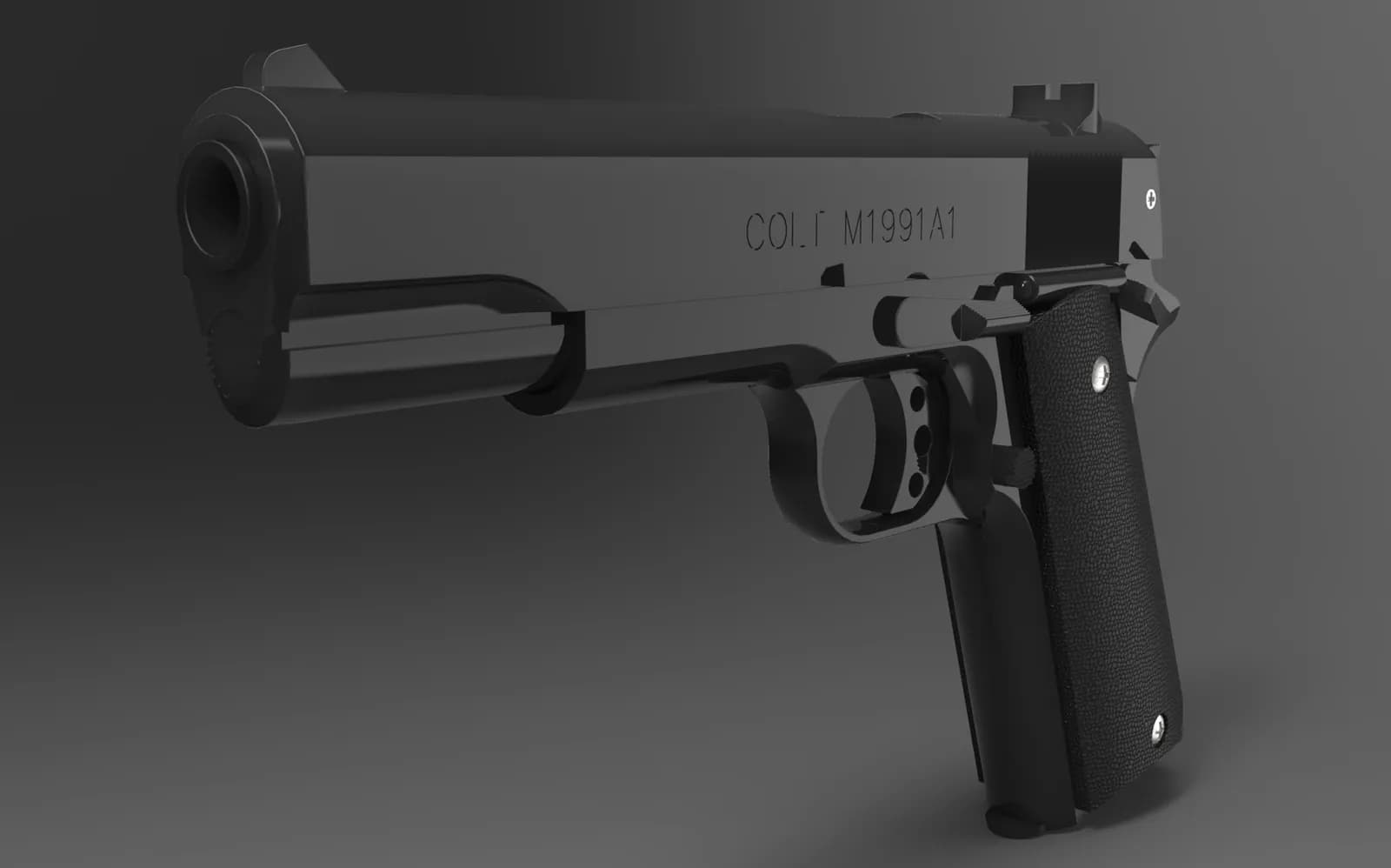 STL - Réplica Colt 1911 Airsoft render 4