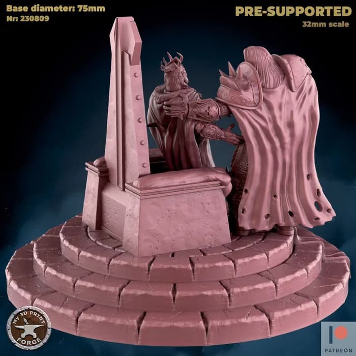STL - return of the prince diorama render 4