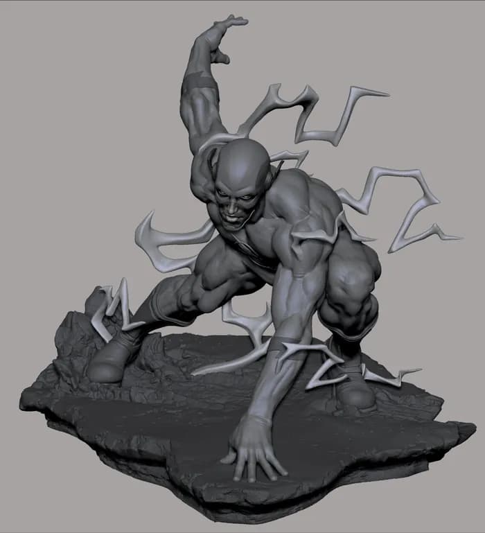 STL - reverse flash render 4