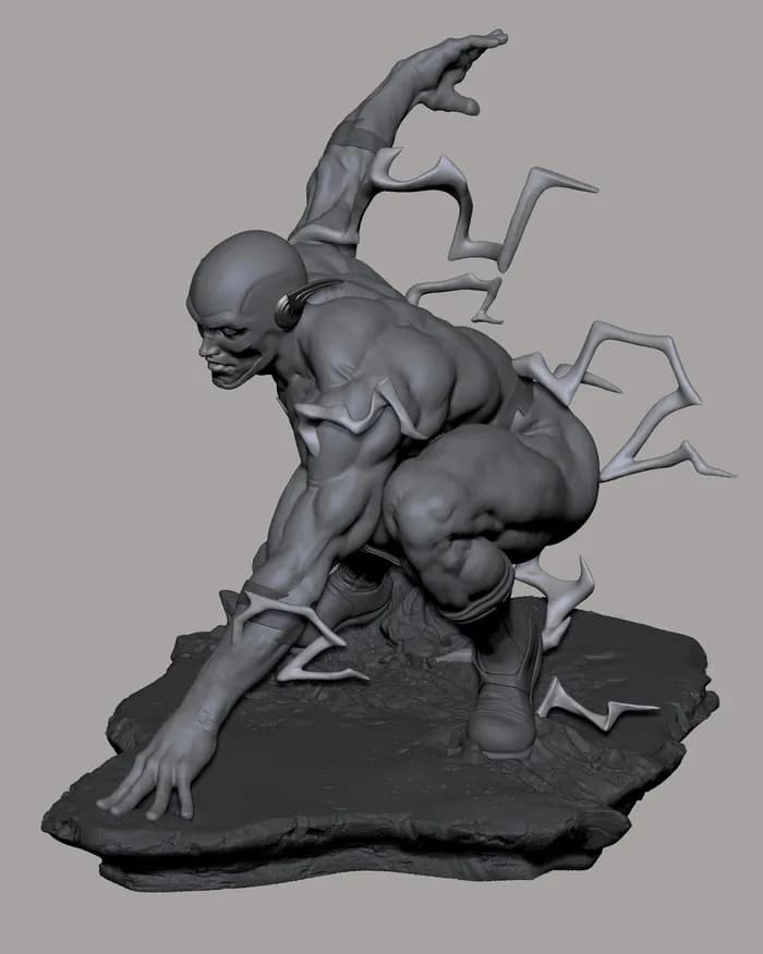 STL - reverse flash render 5