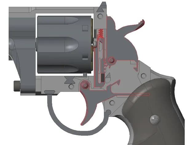 STL - Revolver de Acción Simple