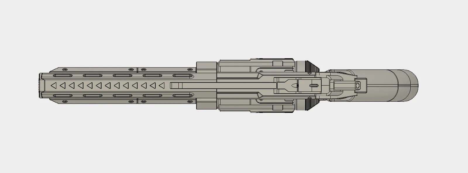 STL - Revolver de ciencia ficción render 5