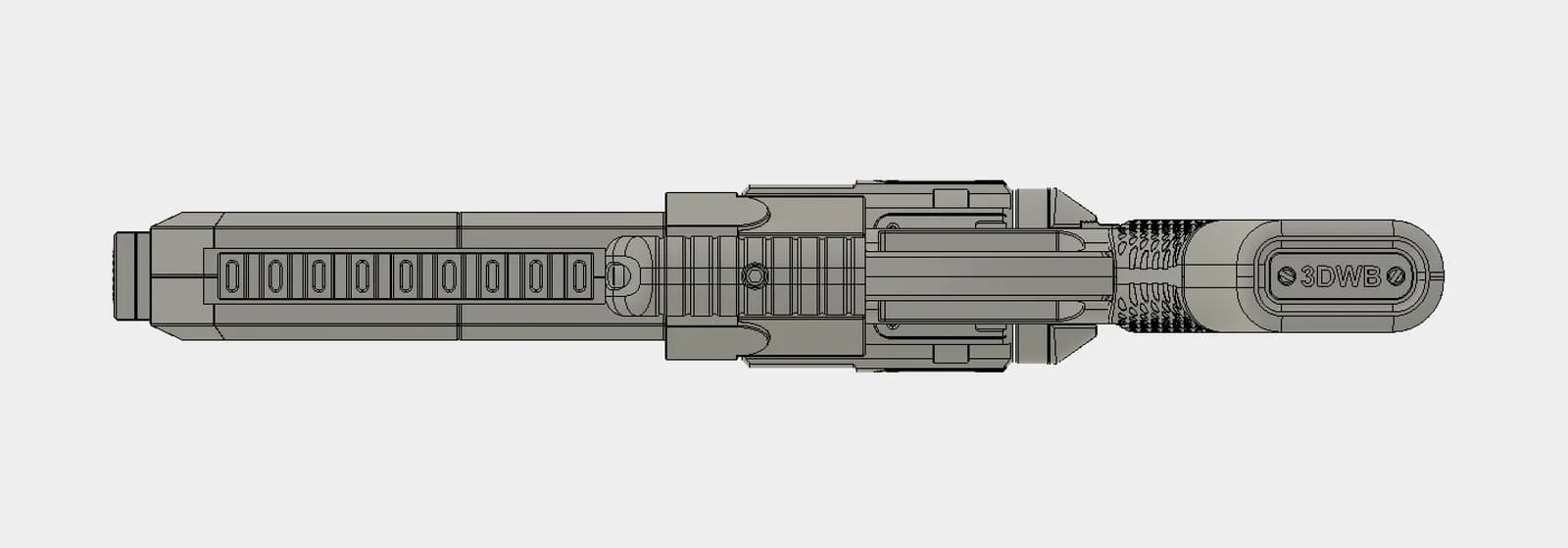 STL - Revolver de ciencia ficción