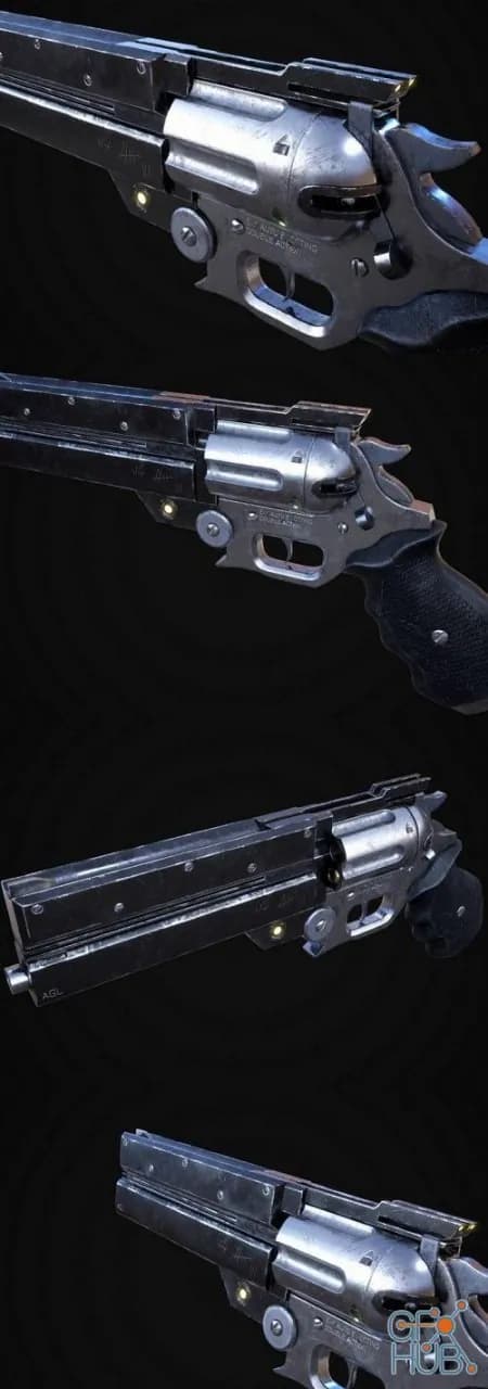 STL - Revolver LeMat modelo 3D