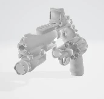 STL - Revólver SW 357 Magnum modificado