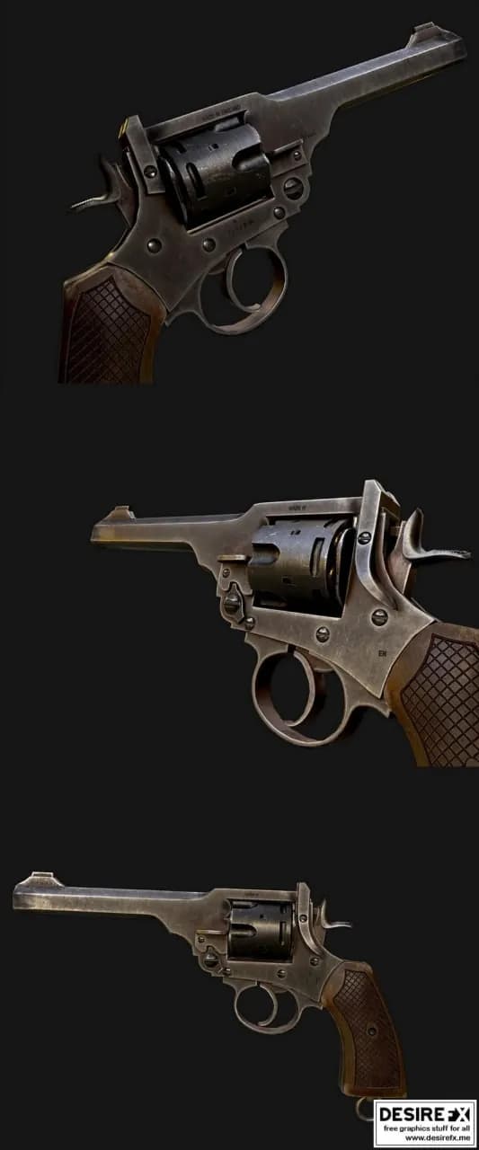 STL - Revolver Webley Mark IV