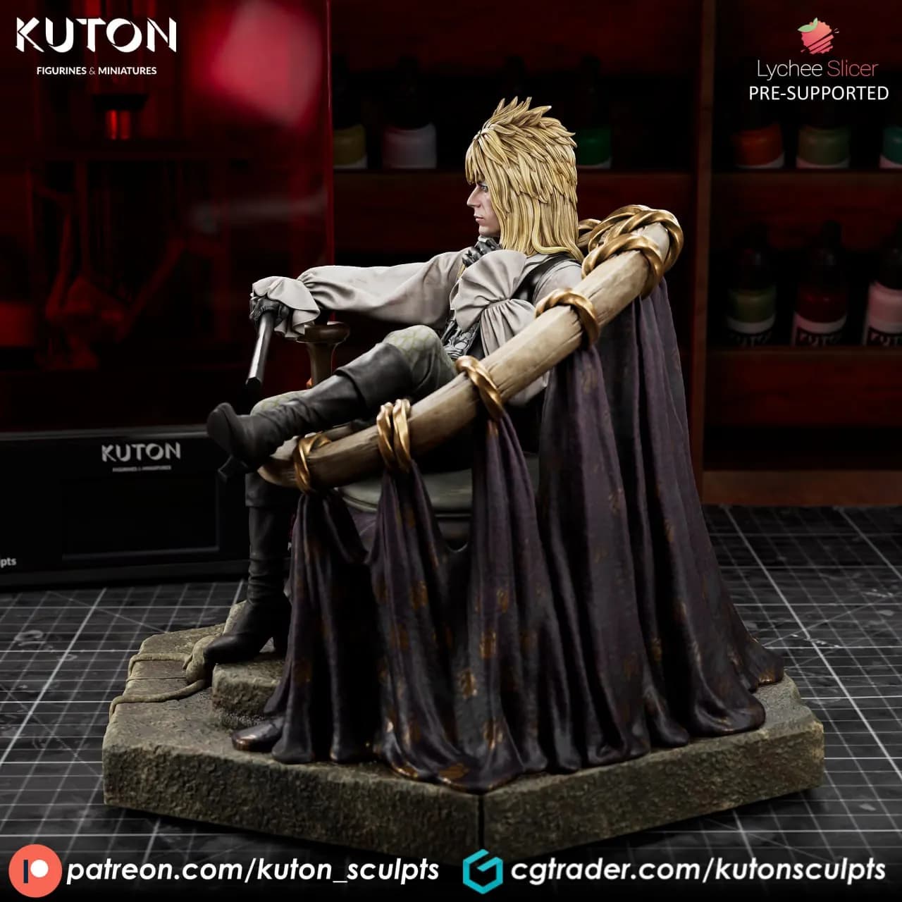 STL - Rey Duende de Laberinto render 2