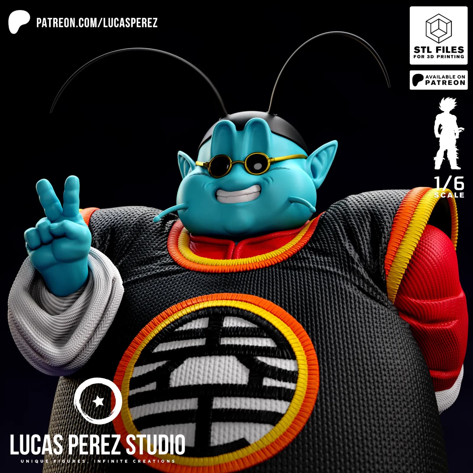 STL - Rey Kai del Norte render 5