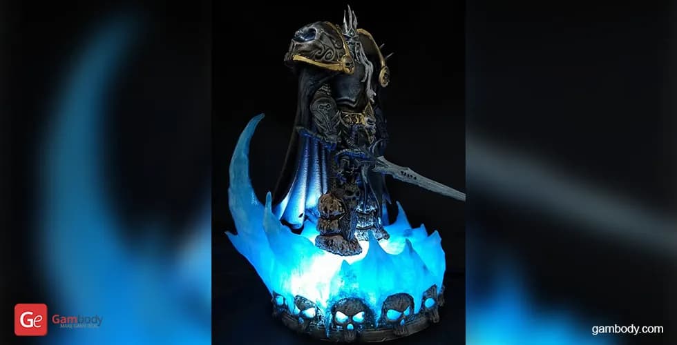 STL - Rey Lich Señor del Terror render 2
