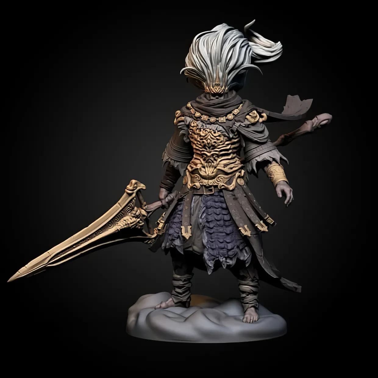 STL - Rey Sin Nombre de Dark Souls render 3