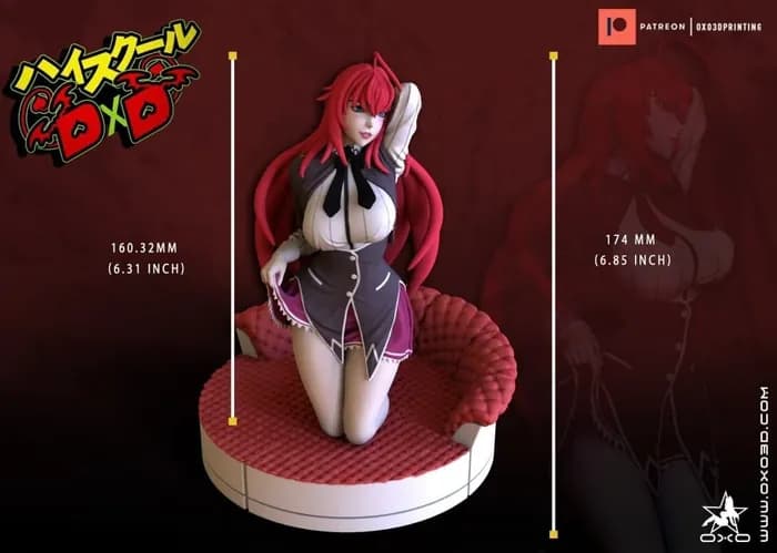 STL - rias gremory standard and nsfw