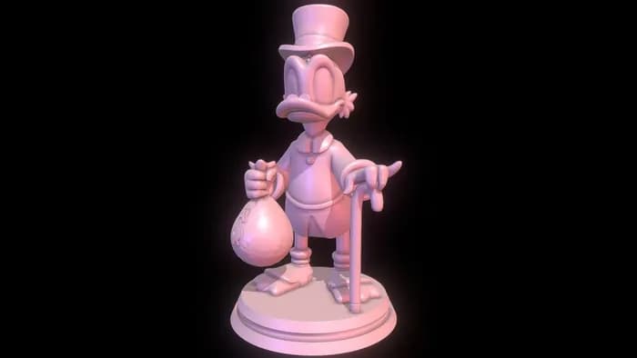 STL - Rico Mc Pato figura 3D