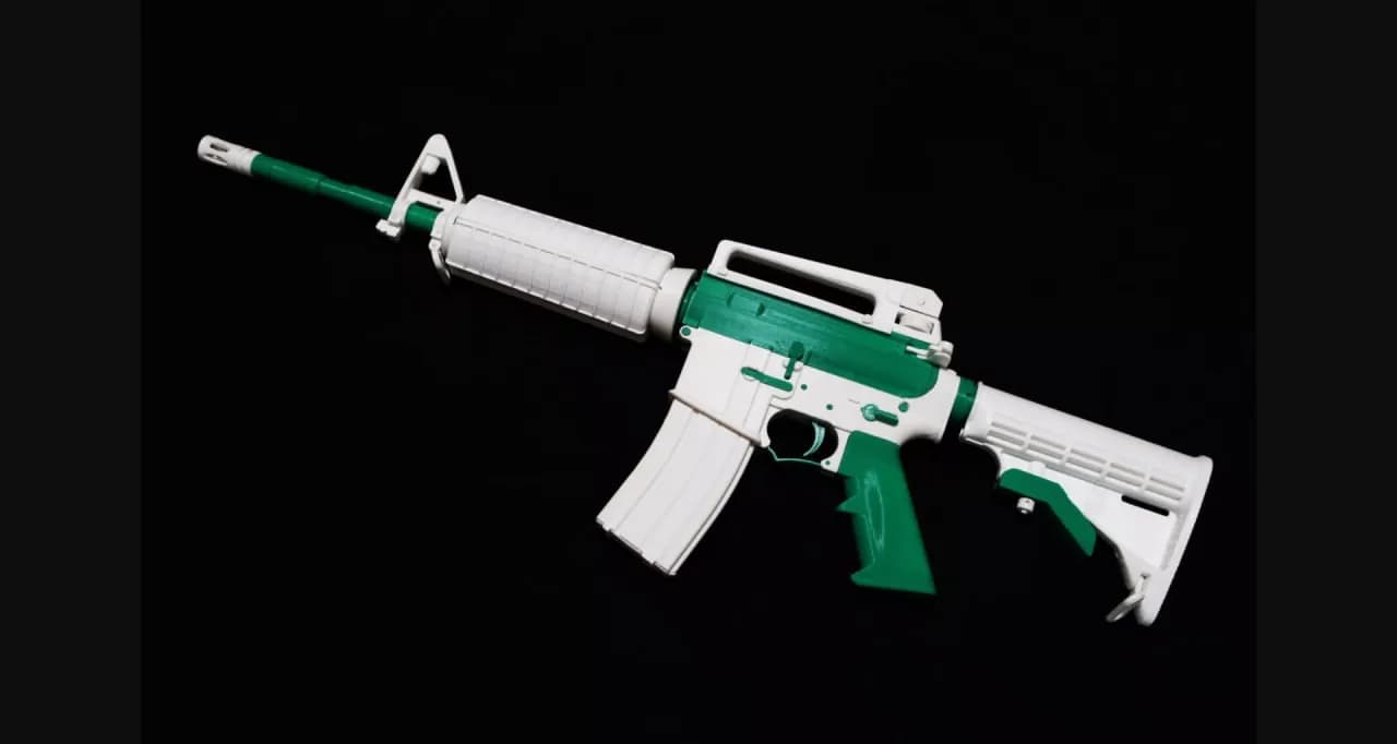STL - Rifle de Asalto Blanco y Verde