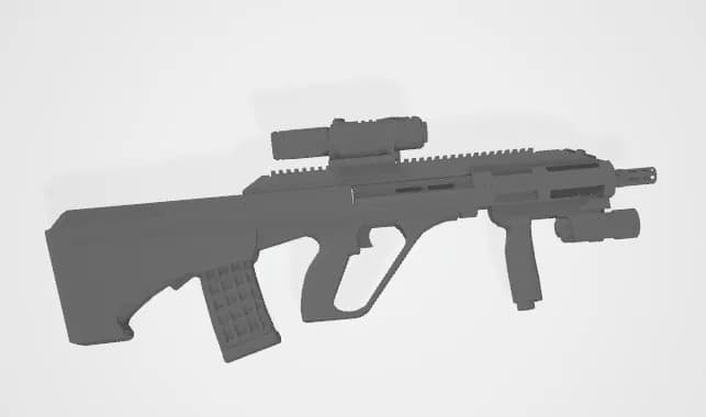 STL - Rifle de Asalto Bullpup con Mira
