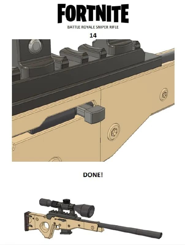 STL - Rifle de francotirador Fortnite