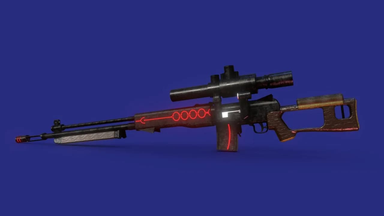 STL - Rifle de francotirador futurista