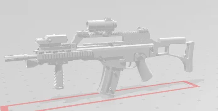 STL - Rifle G36 KVA con mira