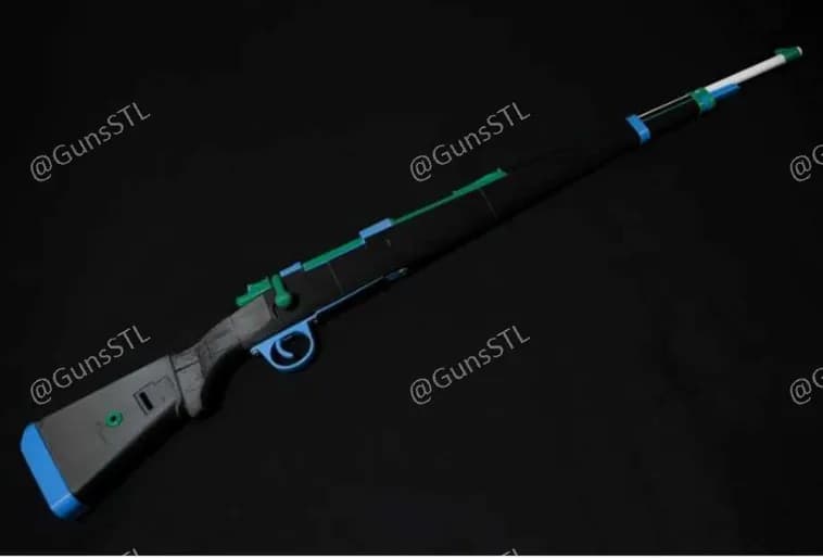 STL - Rifle Kar98K Estilo Anime