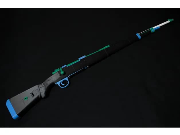 STL - Rifle Kar98K Estilo Anime render 3