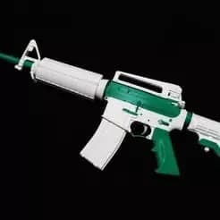 STL - Rifle M4A1 Estilo Premium