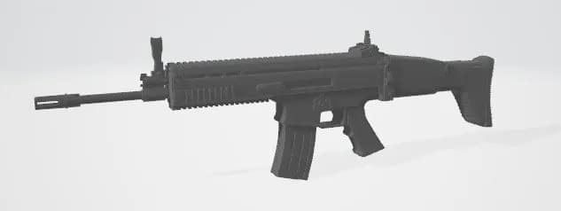 STL - Rifle Scar modelo de asalto