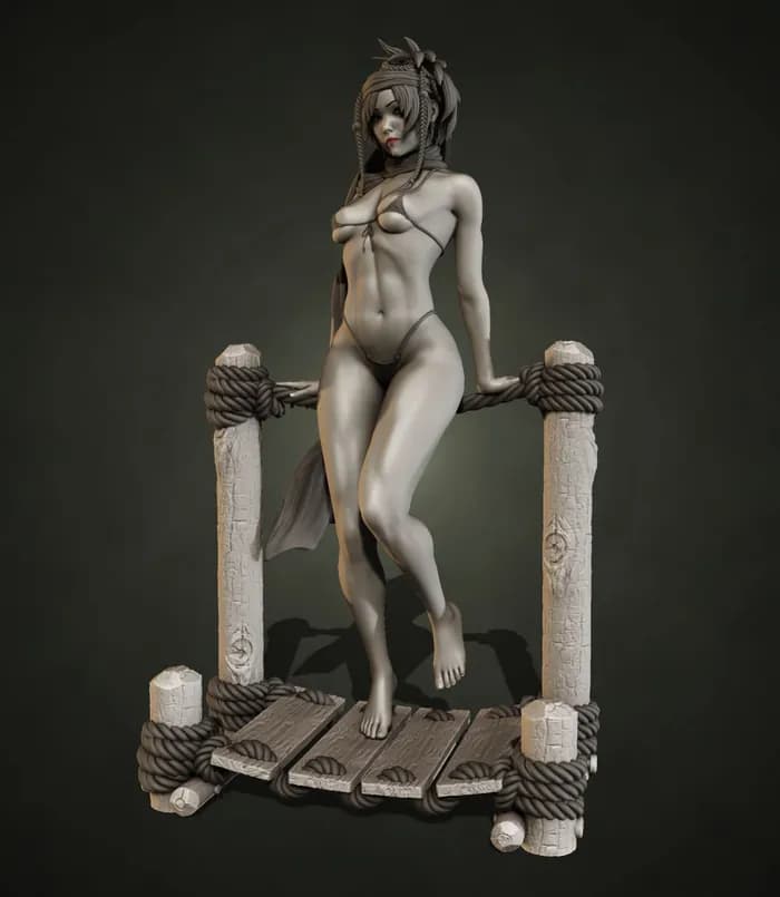 STL - rikku, final fantasy render 2