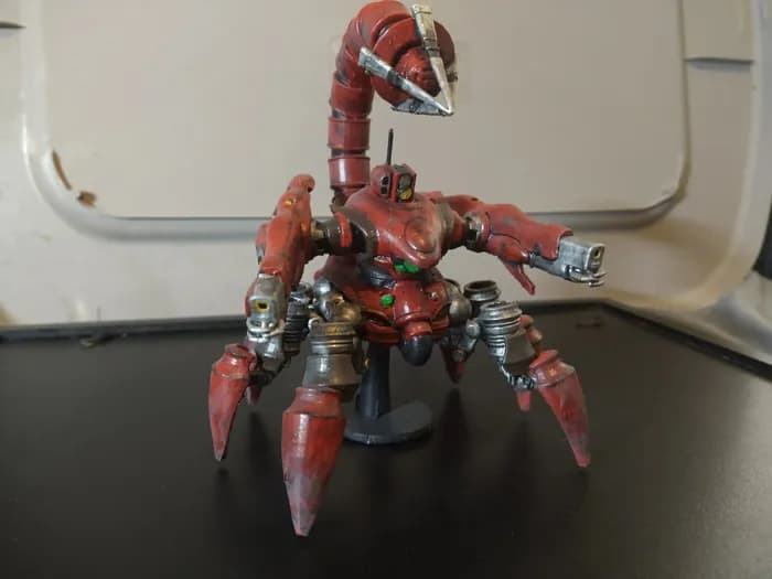 STL - Robot Escorpión Rojo