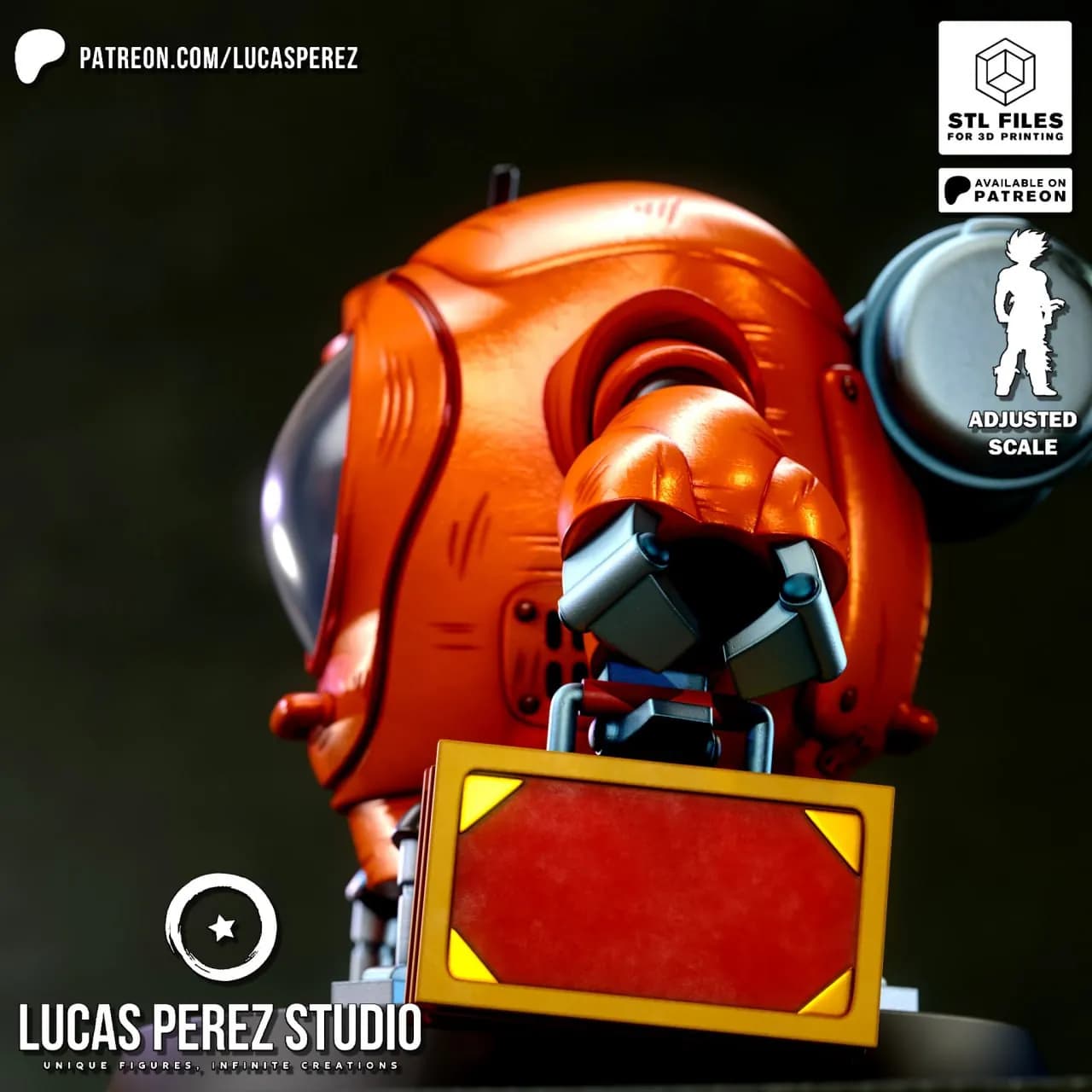 STL - Robot Shu de Dragon Ball render 3