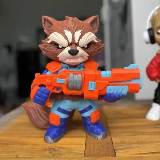 STL - Rocket Raccoon con bláster