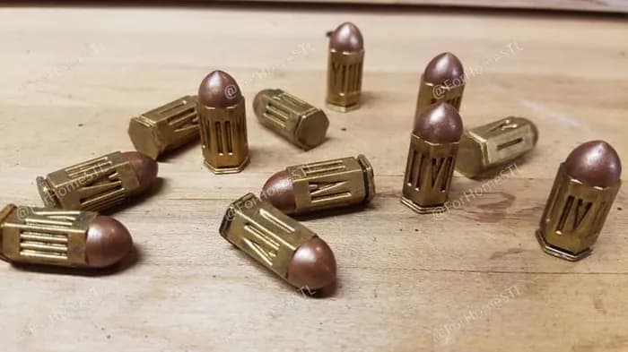 STL - roman bullet dice