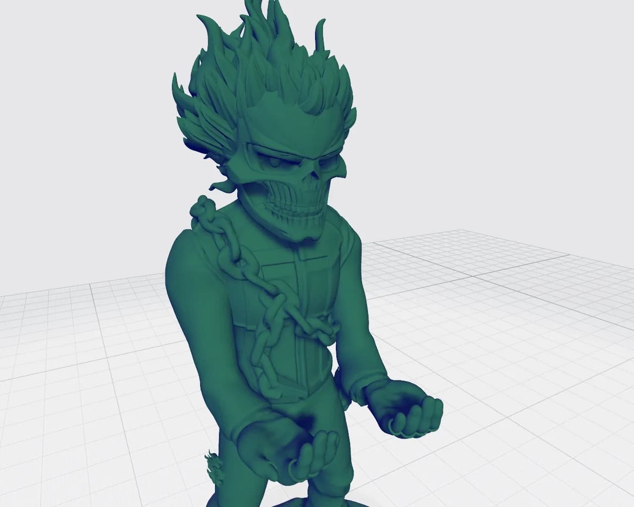 STL - Rompecabezas fantasma kawaii render 2