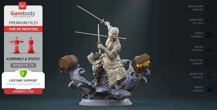 STL - roronoa zoro v2
