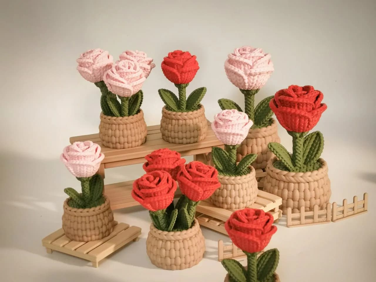 STL - Rosas tejidas a mano