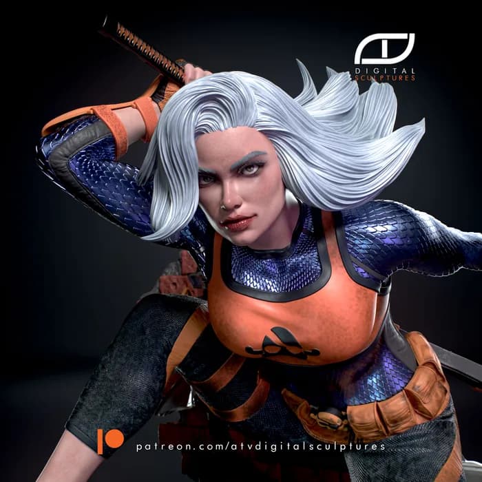 STL - Rose Wilson DC Comics render 5