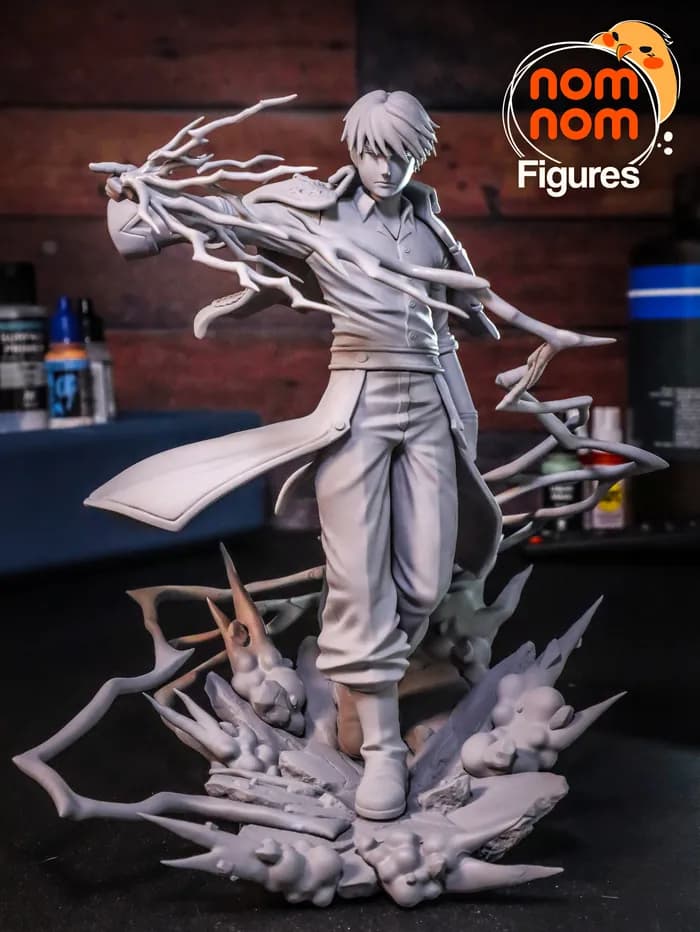 STL - Roy Mustang figura render 2