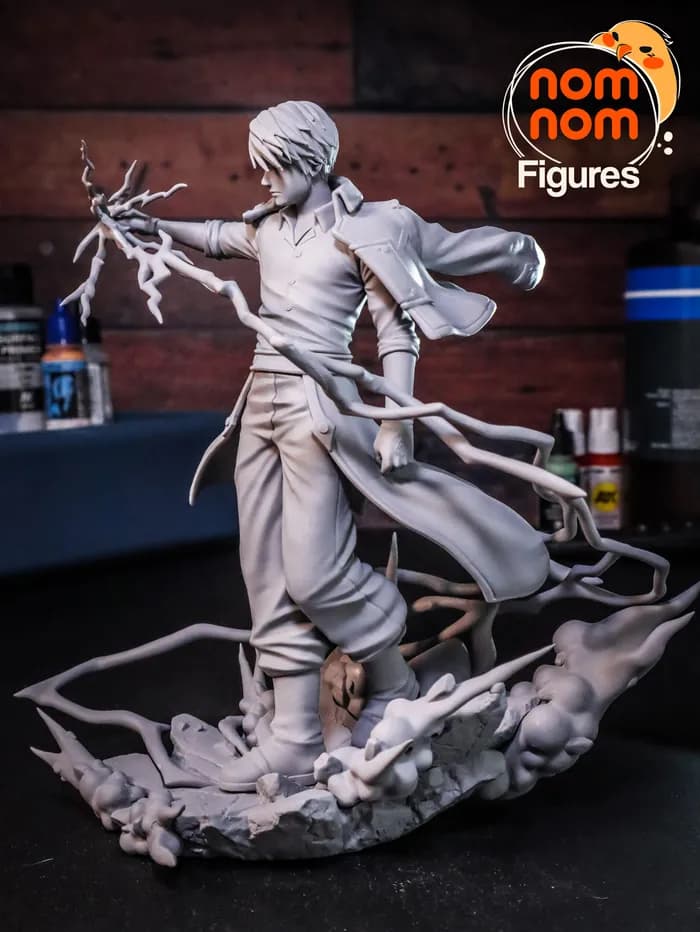 STL - Roy Mustang figura render 3