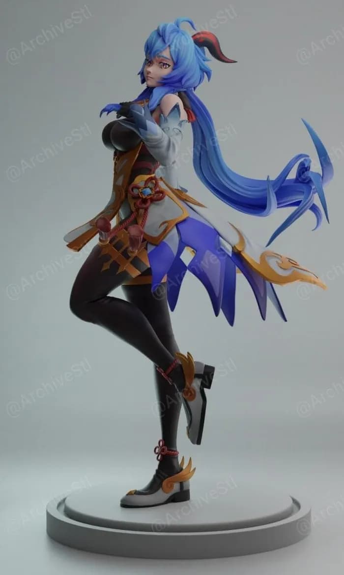 STL - rubim ganyu render 3