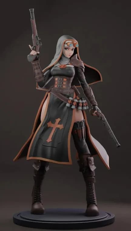 STL - rubim nun full body