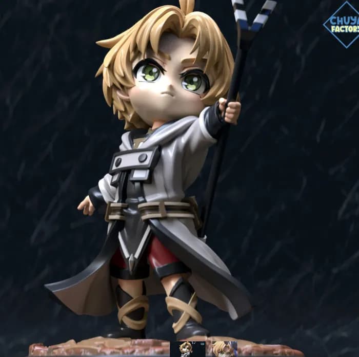STL - rudeus greyrat mushoku tensei render 2