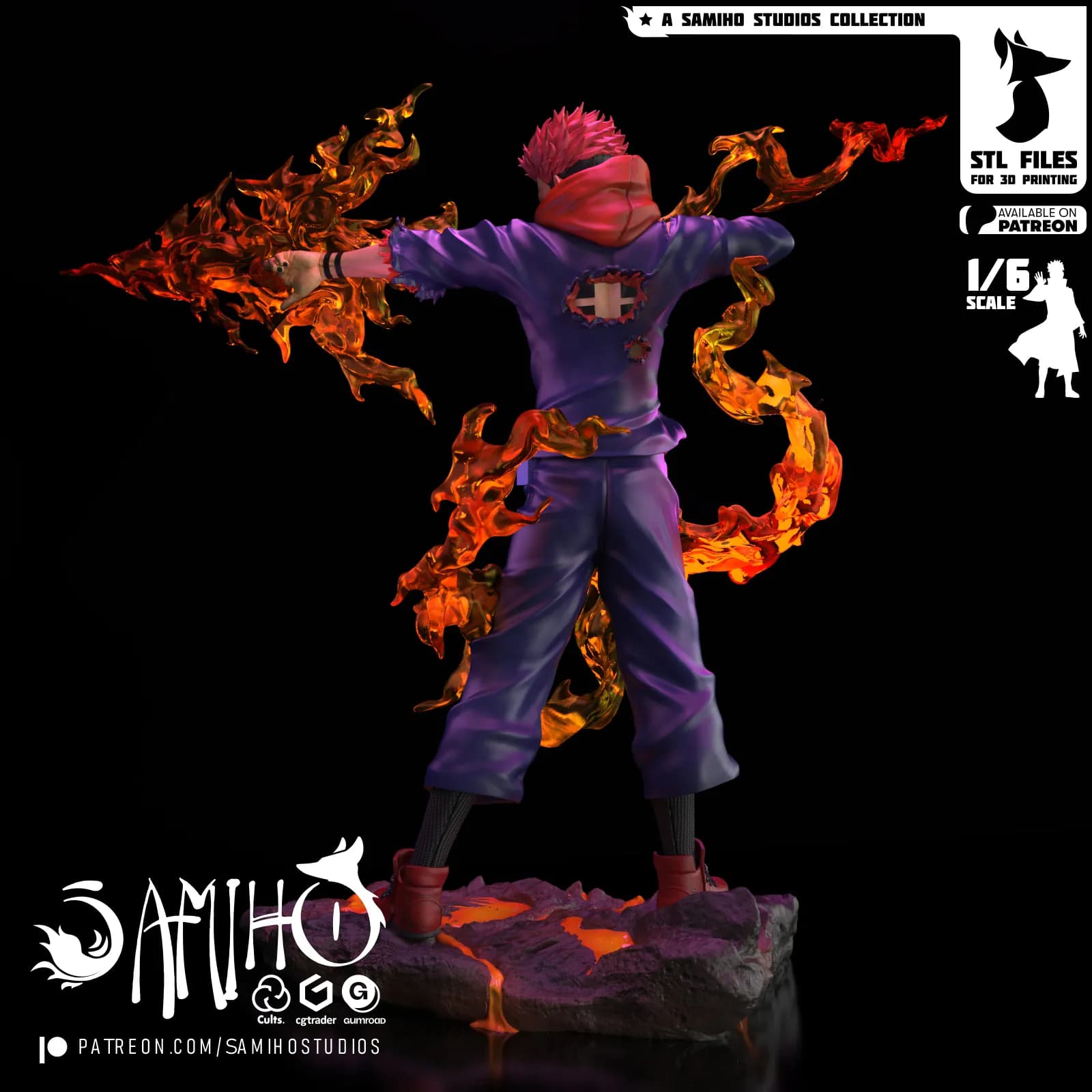 STL - Ryomen Sukuna Figura de Acción render 5