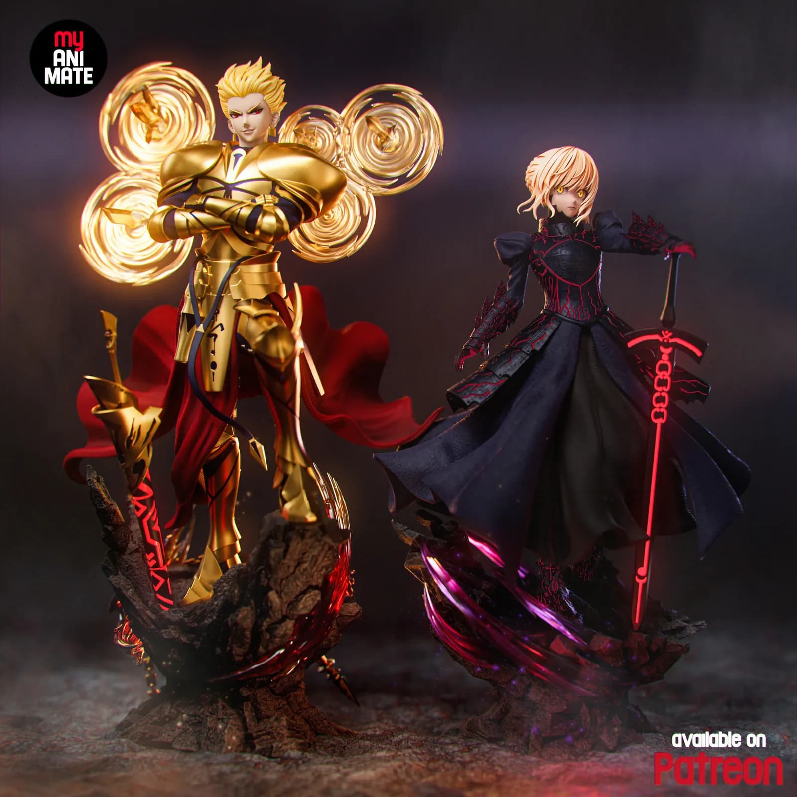 STL - Saber Alter Figura Detallada render 3