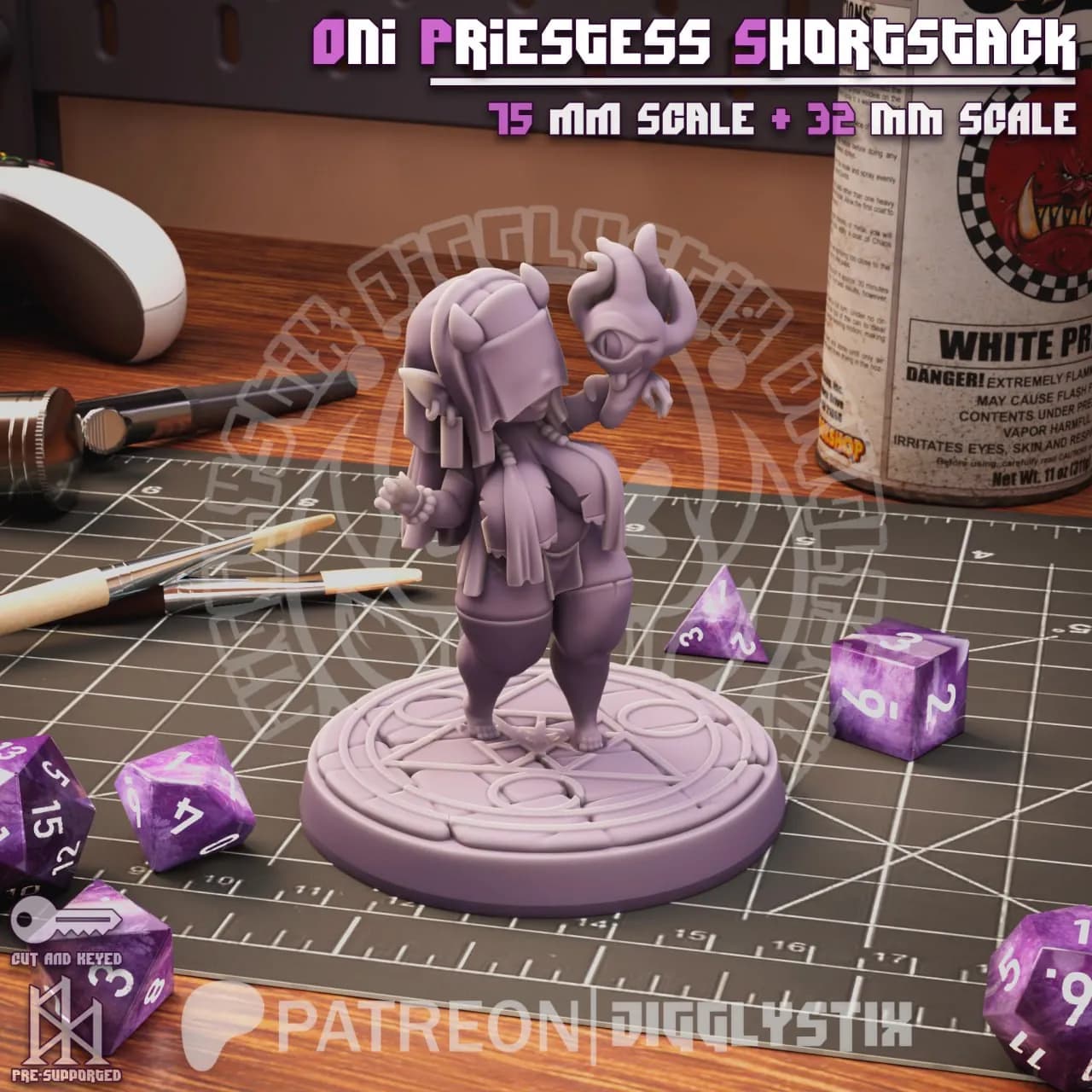 STL - Sacerdotisa Oni render 2